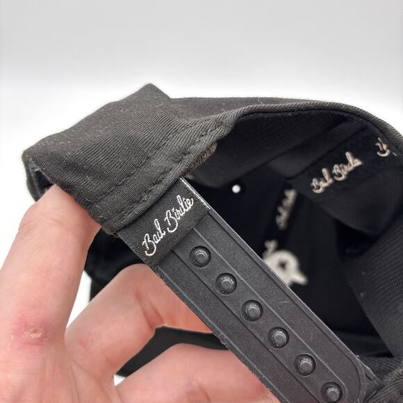 Bad Birdie Black Embroidered Bird Script Snapback Golf Hat Cap PGA LIV Preppy - Picture 10 of 10